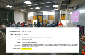 Autoridades investigan dos contratos que firmó Sapiencia para que los estudiantes de Medellín aprendieran inglés. FOTO: EL COLOMBIANO