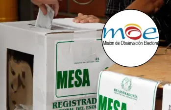 Las declaraciones las dio a conocer la directora de la MOE, Alejandra Barrios. Foto: Colprensa/MOE