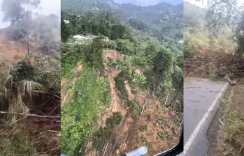La emergencia causó cierre total y se estiman grandes traumatismos de movilidad en la zona sur de la ciudad. FOTO: CORTESÍA
