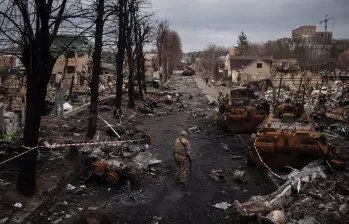 Ya la guerra entre Rusia y Ucrania es la más letal después de la Segunda Guerra Mundial. Fotos: Getty, AFP. 