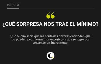 Qué bueno sería que las centrales obreras entiendan que no pueden pedir aumentos excesivos y que se logre por consenso un incremento.