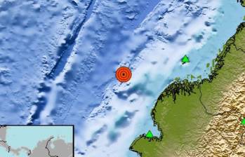 De acuerdo con el Servicio Geológico Colombiano, el movimiento telúrico ocurrió a 80 kilómetros de la población de Mosquera, en Nariño, FOTO: SERVICIO GEOLÓGICO COLOMBIANO