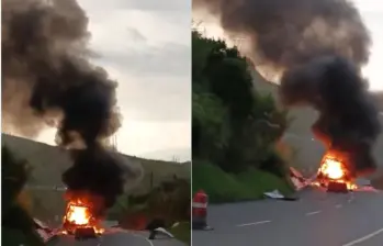 La explosión habría frenado el flujo de pasos en la vía. Foto: captura de video.