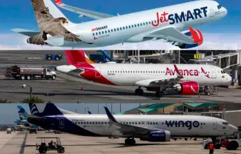 La operación aérea en Colombia volvió al 100% después de que las tres aerolíneas actualizaran el software de los A320. FOTOS: EL COLOMBIANO Y CORTESÍA