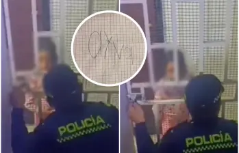 Un operativo de emergencia de la Policía Nacional permitió el rescate de una menor de siete años en estado de abandono dentro de una vivienda del barrio Galán, en Puente Aranda. FOTO: Captura de video de redes sociales de la Policía Metropolitana de Bogotá
