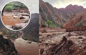 Inundación en el Gran Cañón arrastró agua, troncos y escombros por senderos y cauces; el momento quedó registrado en videos. Foto: Grand Canyon National Park