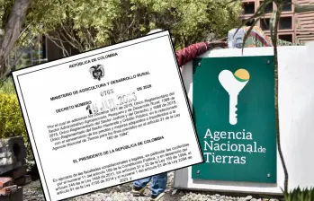 El Decreto 0765 del 15 de julio de 2026 ha recibido críticas por su supuesto riesgo a la propiedad privada y a los predios destinados para la reparación de víctimas. Foto: Colprensa y captura documento. 