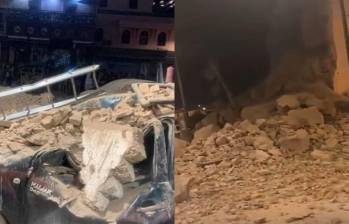 El temblor se sintió desde la ciudad de Marrakech hasta la capital, Rabat, y tuvo una profundidad de 18.5 kilómetros. FOTO: Captura video Twitter