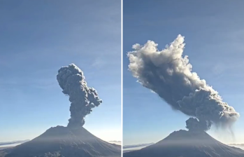 La población asegura que los albergues no son seguros para que puedan vivir allí después de la evacuación por las explosiones del volcán. FOTO: @IngemmetPeru