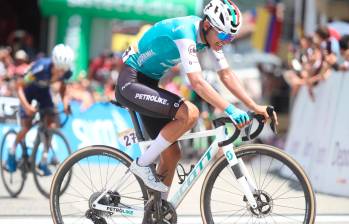 Cristian Rico, ganador en Apía. FOTO CORTESÍA FEDECICLISMO