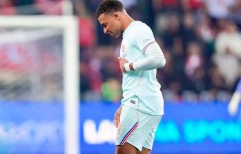 Kylian Mbappé se lesionó en el partido de Turquía vs. Francia en Nation League. FOTO: X Equipedefrance