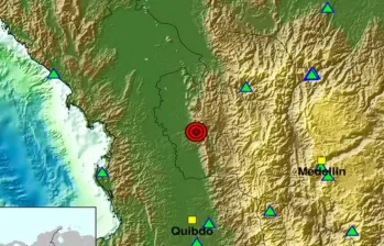Según las autoridades, el epicentro del temblor fue en un municipio del Urabá antioqueño. FOTO: Tomada de X @sgcol