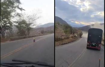 Se trató de una explosión en la vía Panamericana, entre Cauca y Nariño, cerca del sector de Puerto Remolino. Foto: captura de video