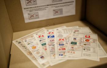 Imagen de referencia de los tarjetones que se usarán en las elecciones legislativas de este 2022. Foto: Colprensa