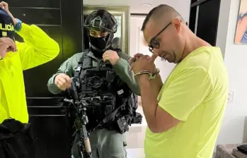 Así fue la captura del sargento Édgar Garzón (“Kevin”), en 2024. FOTO cortesía de policía