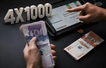La implementación de la exención del 4x1000 permanece en un limbo indefinido. Mientras tanto, continúa vigente el modelo tradicional de una única cuenta marcada. FOTO EL COLOMBIANO