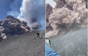 Así fue la erupción del volcán Etna, el más alto de Europa con alrededor de 3.369 metros. FOTOS: Capturas de video