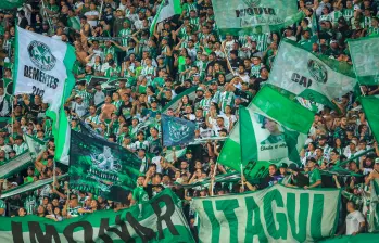 Atlético Nacional tendrá nuevamente el respaldo masivo de su hinchada este semestre. FOTO CAMILO SÚAREZ