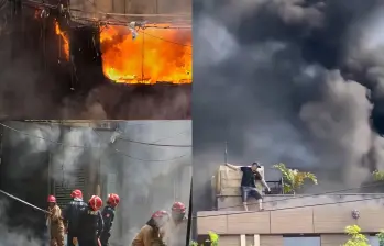 Tragedia en India, incendio en hotel de Nueva Delhi deja al menos 21 fallecidos. Foto: captura de video tomada de X