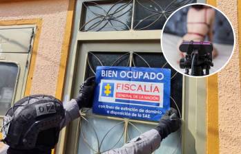 La casa ofrecía servicios de webcam, sin embargo, recibía a menores de edad que eran filmadas mientras abusaban de ellas. Fotos: Fiscalía y EL COLOMBIANO