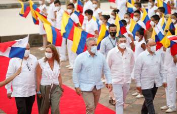 El presidente Iván Duque lideró este miércoles, desde Villa del Rosario, los 200 años de la Constitución que sentó las bases de la nación colombiana. Festejo continúa este jueves FOTO camilo suárez