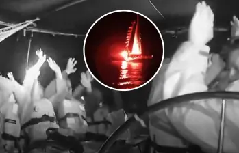 Activistas de la flotilla rumbo a Gaza fueron interceptados por fuerzas israelíes en aguas internacionales. Foto: Captura de video