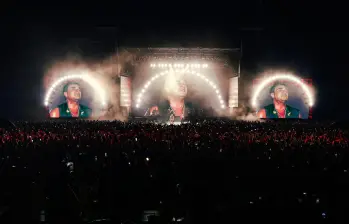 Silvestre Dangond cantó un poco más de cuatro horas en Medellín en su gira El último baile. FOTO Cortesía José Maestre