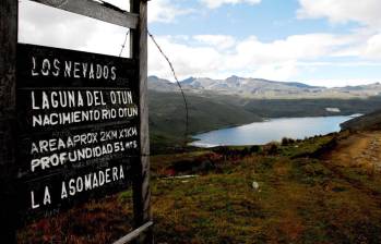 La víctima fue identificada como Kevin Bocanegra, quien murió a más de 4 mil metros sobre el nivel del mar. FOTO: Colprensa