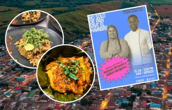 La cocina del Cauca será protagonista de una nueva edición de No Solo de Pan Vive el Hambre; Vanessa Arroyave y Adilson Banguero cocinarán en La Pascasia. Foto: Cortesía