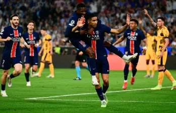 El marroquí Achraf Hakimi abrió el marcador en la final de la Champions-2025. FOTO: AFP