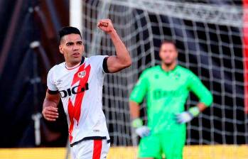 Falcao suma 5 goles con el Rayo, uno de ellos al Real Madrid. FOTO: EFE