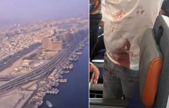 Piloto apuñaló a su compañero en pleno vuelo y tuvieron que aterrizar de emergencia en Arabia Saudí. FOTOS: Capturas de video