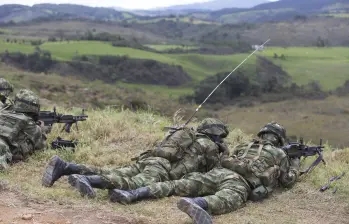 imagen de referencia de un operativo militar en Colombia. Foto EL COLOMBIANO