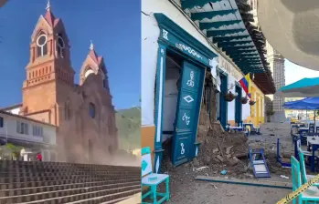 El temblor de este lunes, 10 de agosto, dejó varios daños y provocó temor en diferentes lugares. Fotos: Cortesía y captura de videos redes sociales