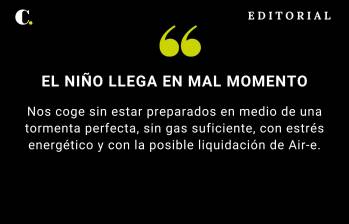 El Niño llega en mal momento