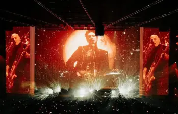 Así se vio el show de Soda Stereo en Bogotá. FOTO Cortesía Manuela Uribe