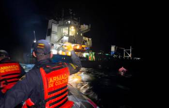 El rescate se llevó a cabo entre la noche y la madrugada de este sábado, 4 de enero. FOTO: Cortesía Armada Nacional