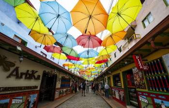 Imagen de referencia del municipio de Guatapé, co sus tradicionales zócalos. Foto: Andrés Camilo Suárez Echeverry