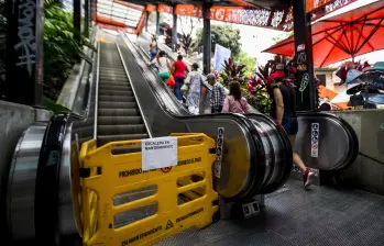 Escaleras eléctricas de la Comuna 13 tendrán mantenimiento integral después de 13 años de funcionamiento. Foto. Julio César Herrera Echeverri.