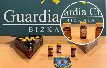 Producto liporeductor de uso estético retenido por las autoridades españolas. Foto: redes sociales @guardiacivilbizkaia