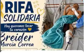 Breider Murcia Correa sufrió un accidente grave el pasado 16 de marzo. Foto: redes sociales.