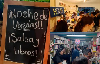 La programación cultural en las diferentes librerías arrancó a las 7:00 p.m. y terminó después de la medianoche. FOTOS Cortesía