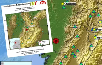 Chocó y Santander concentraron varios de los temblores de esta madrugada del 26 de agosto. Foto: Servicio Geológico Colombiano