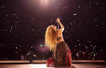 La artista colombiana de 48 años llegó a Colombia para sus conciertos en Barranquilla, Bogotá y Medellín, pero este último fue cancelado. FOTO: REDES SOCIALES DE SHAKIRA