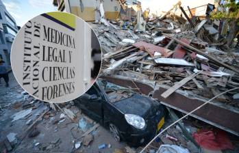 Medicina Legal está trabajando para garantizar el rigor técnico en la identificación de las víctimas del terremoto del pasado 10 de agosto. Fotos: Getty Images y Colprensa