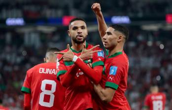 En Nesyri y Hakimi son dos de los protagonistas del histórico paso de los marroquíes a las semifinales del Mundial. FOTO: EFE