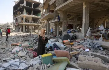 La guerra en Gaza ha dejado más de 62.000 muertos y al menos 244 periodistas asesinados desde 2023. FOTO: AFP