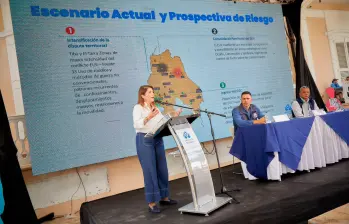 El informe fue presentado por la defensora del pueblo, Iris Marín. FOTO CORTESÍA DEFENSORÍA