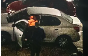 Escena donde fueron hallados sin vida los oficiales. Foto: tomada de redes sociales.