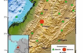 El sismo ocurrió a las 4:31 de la mañana de este 27 de agosto. FOTO: Tomada de X @sgcol